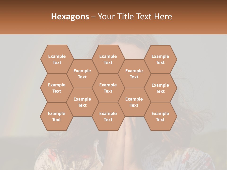 Girl And Rainbow PowerPoint Template