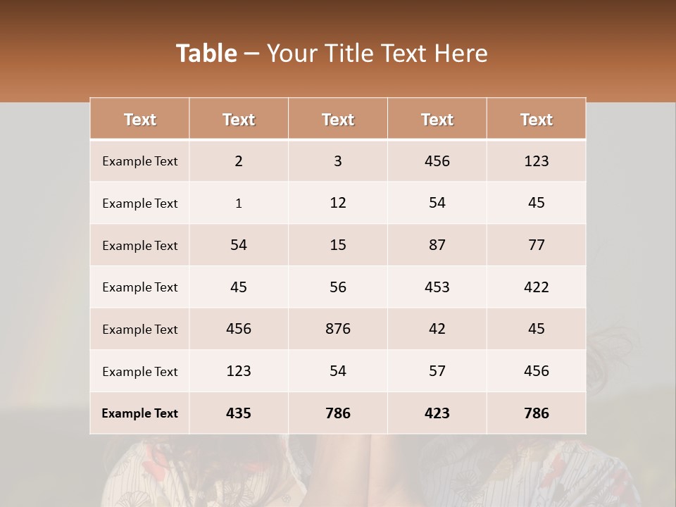 Girl And Rainbow PowerPoint Template