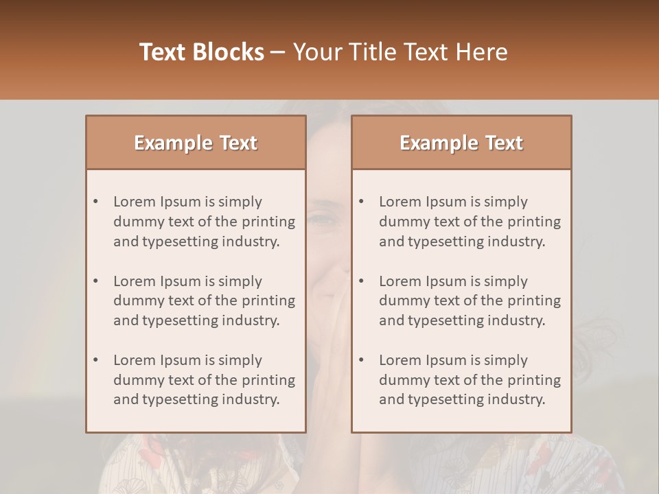 Girl And Rainbow PowerPoint Template