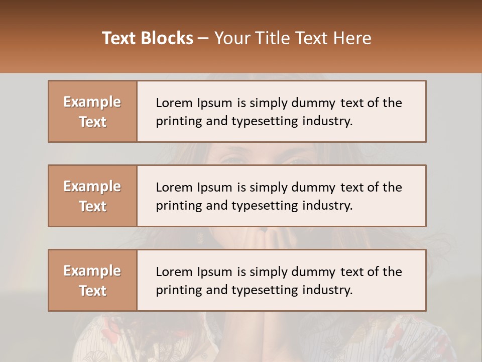 Girl And Rainbow PowerPoint Template