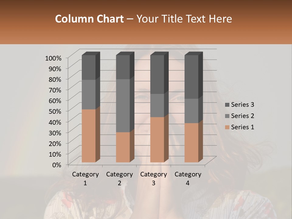 Girl And Rainbow PowerPoint Template