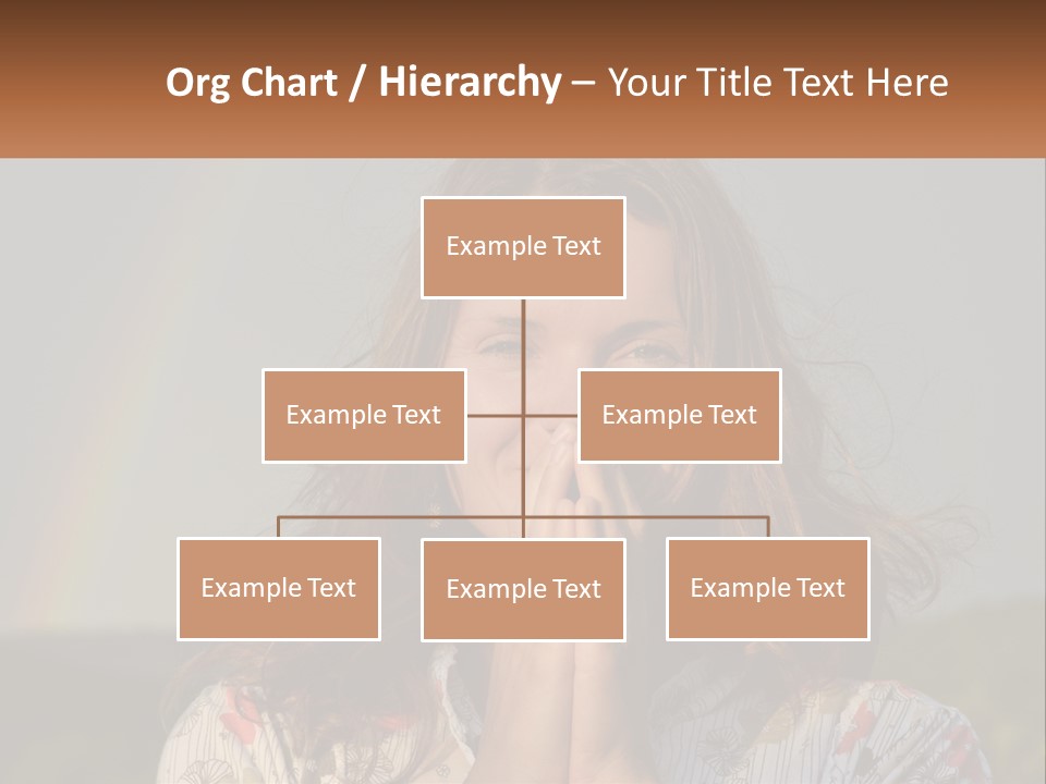 Girl And Rainbow PowerPoint Template