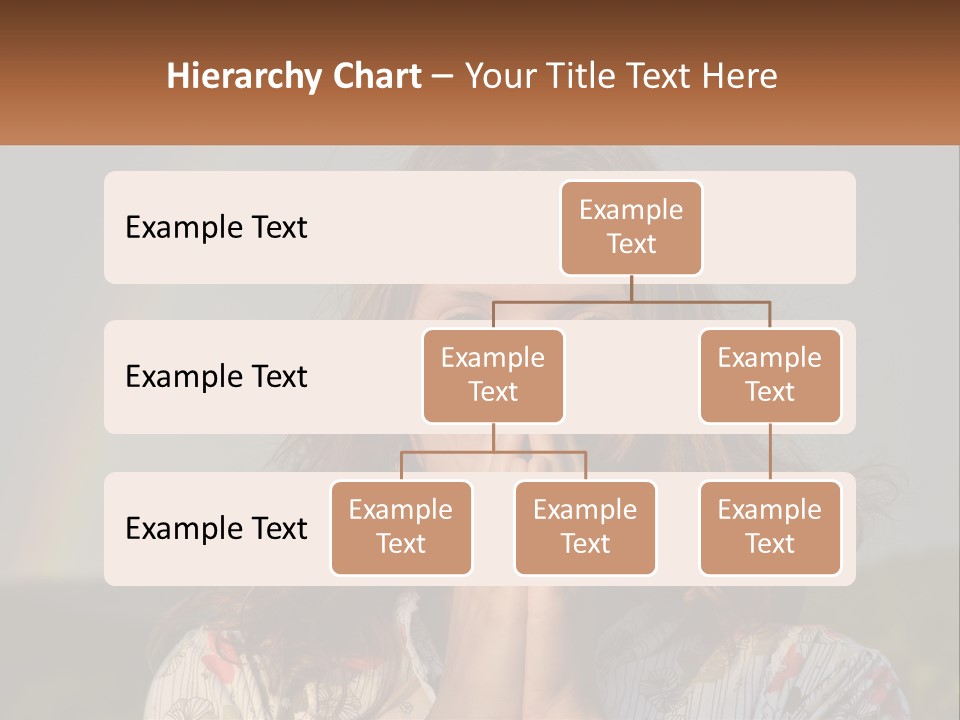 Girl And Rainbow PowerPoint Template