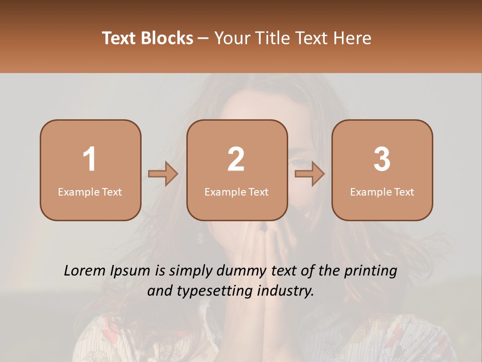 Girl And Rainbow PowerPoint Template