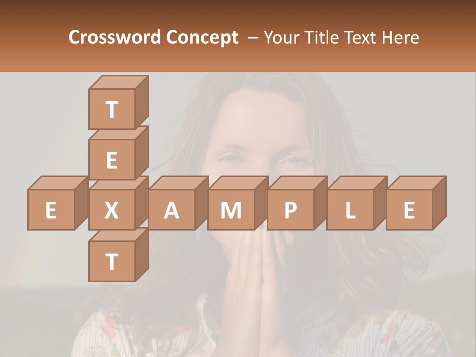 Girl And Rainbow PowerPoint Template