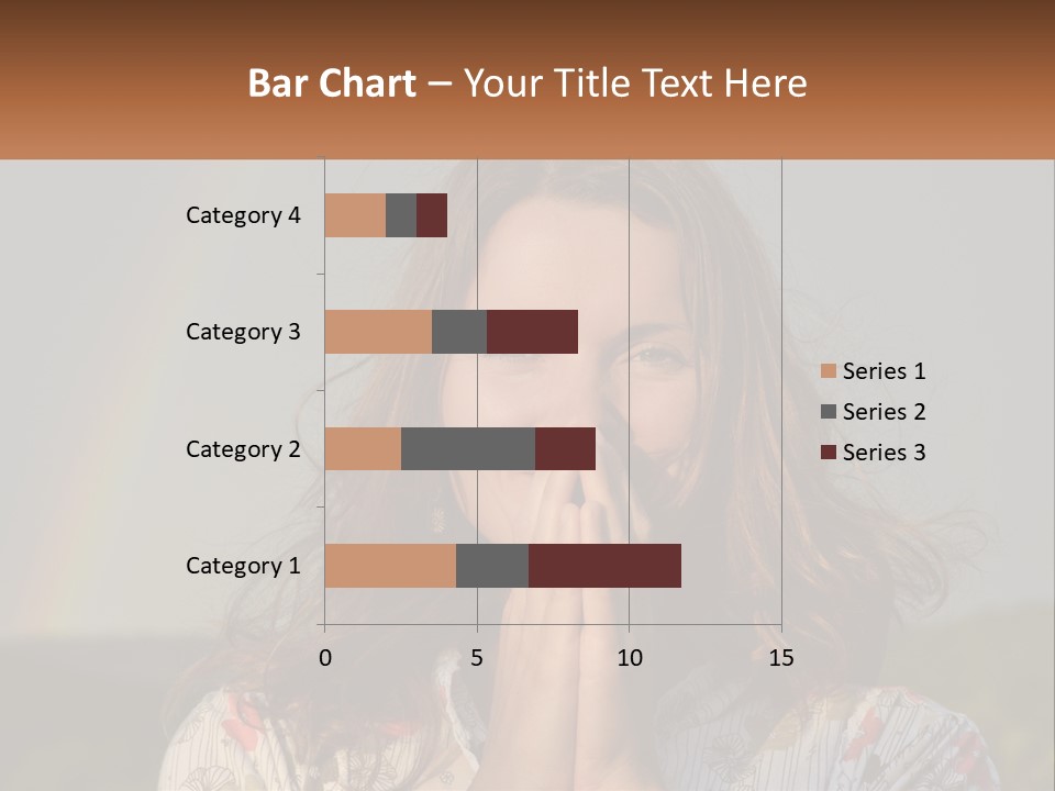 Girl And Rainbow PowerPoint Template