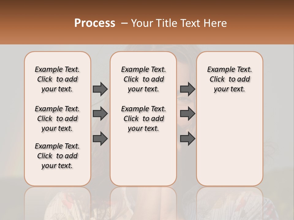 Girl And Rainbow PowerPoint Template