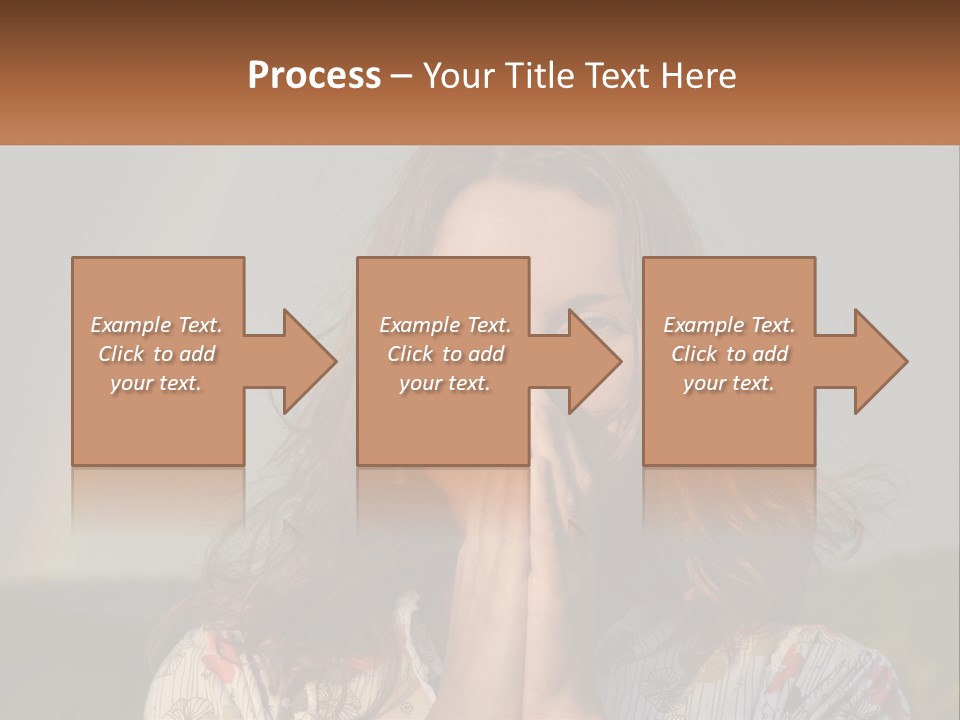 Girl And Rainbow PowerPoint Template