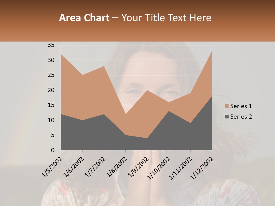 Girl And Rainbow PowerPoint Template