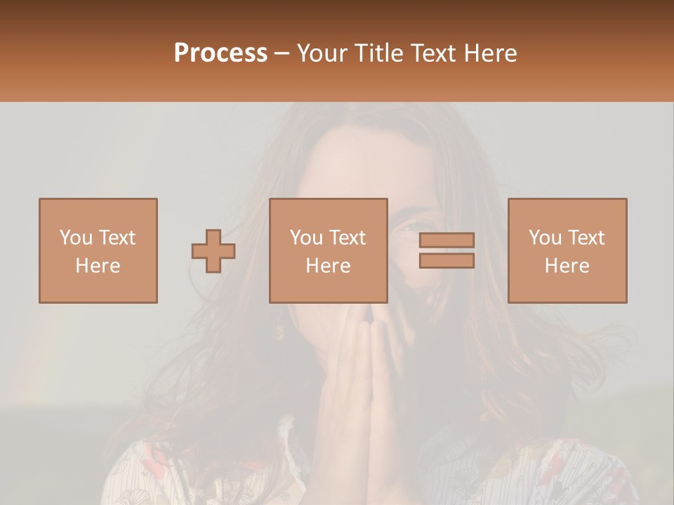 Girl And Rainbow PowerPoint Template