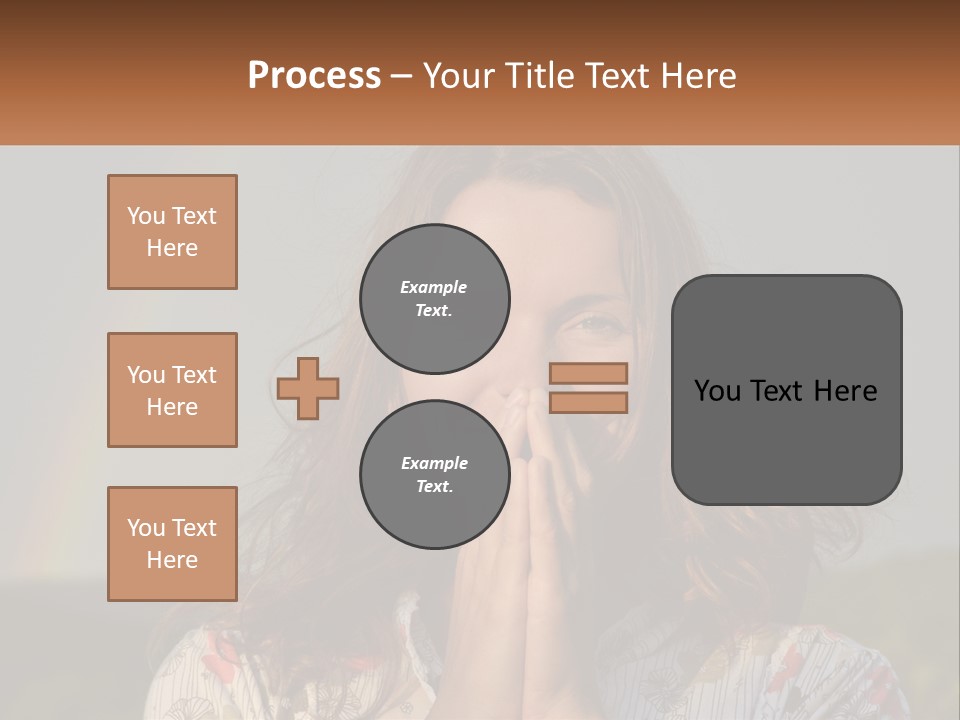 Girl And Rainbow PowerPoint Template