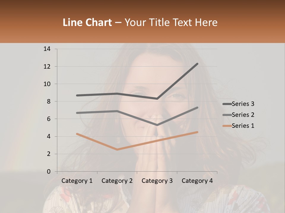 Girl And Rainbow PowerPoint Template