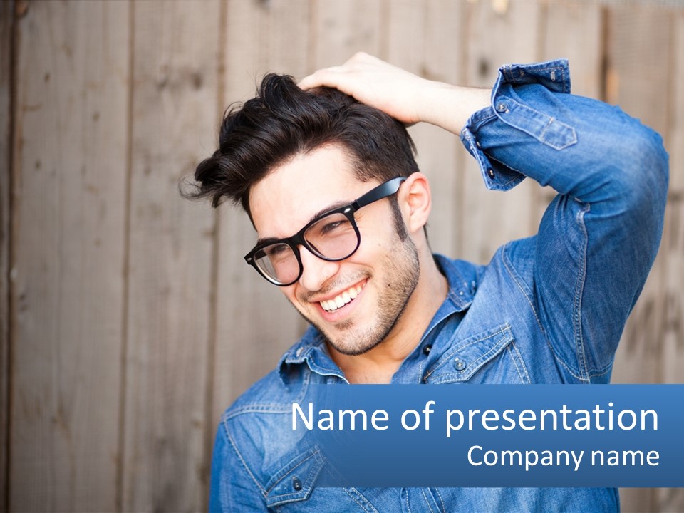 Men's Hairstyle PowerPoint Template