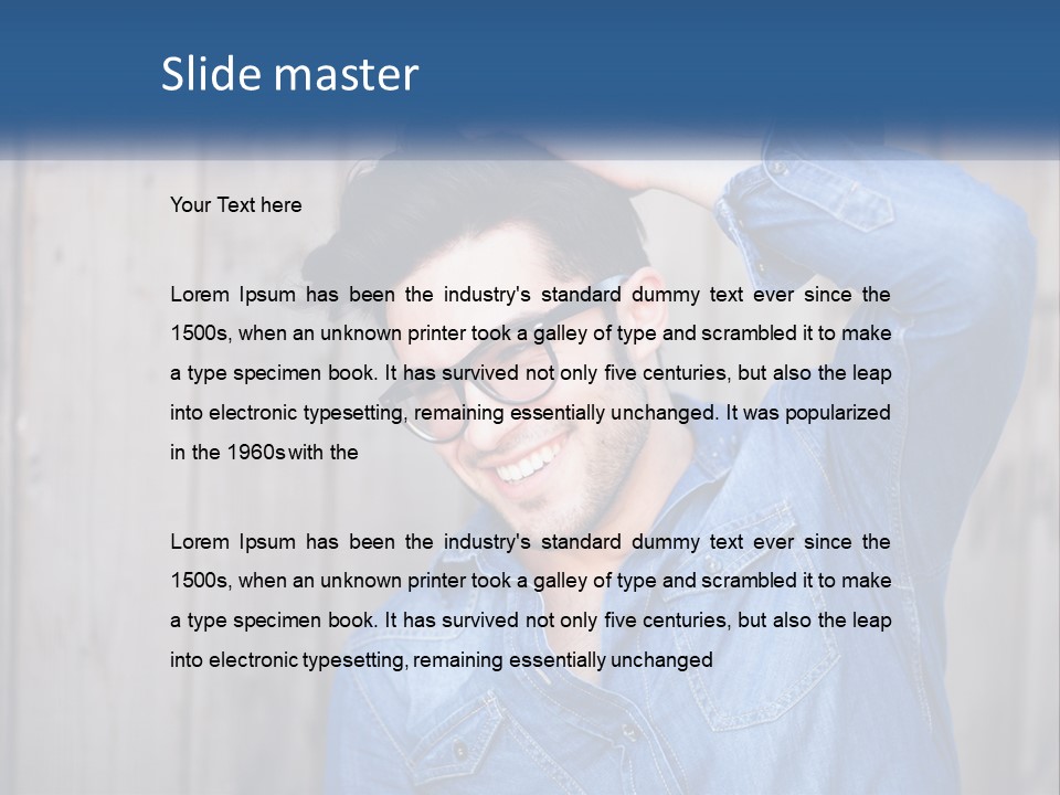 Men's Hairstyle PowerPoint Template