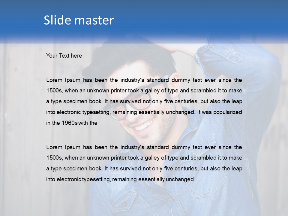 Men's Hairstyle PowerPoint Template