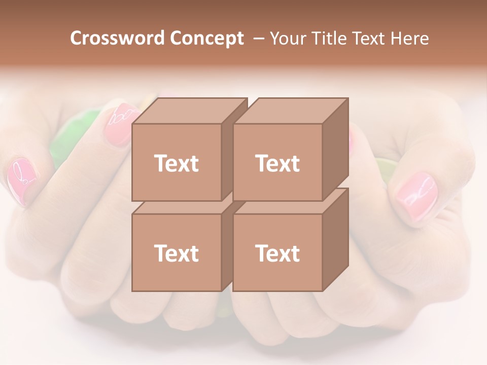 Female Nails PowerPoint Template