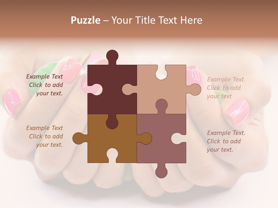 Female Nails PowerPoint Template