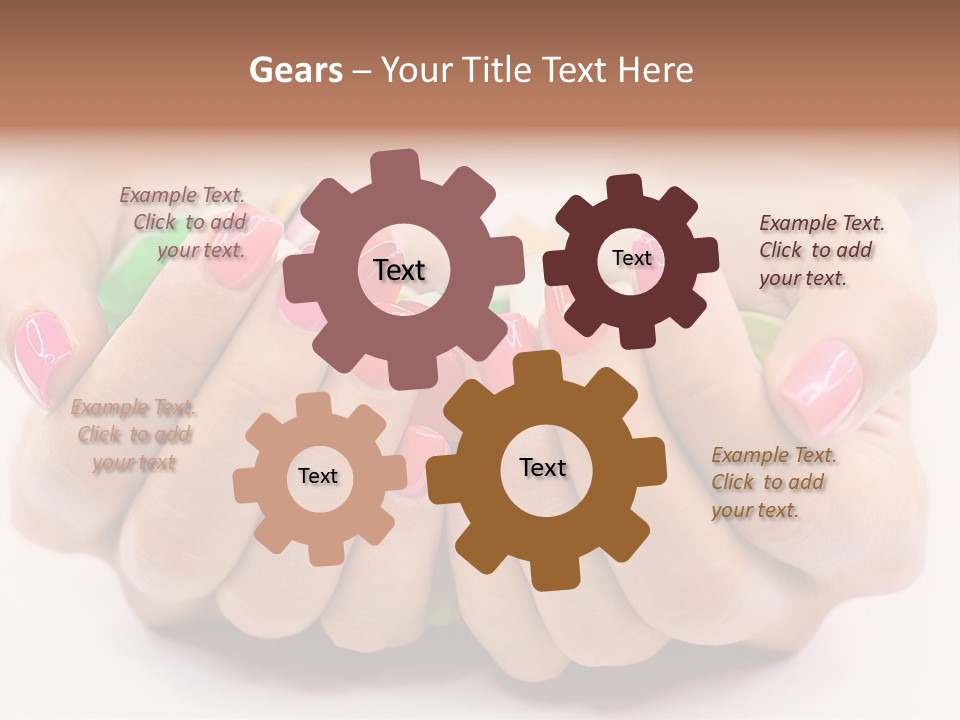 Female Nails PowerPoint Template