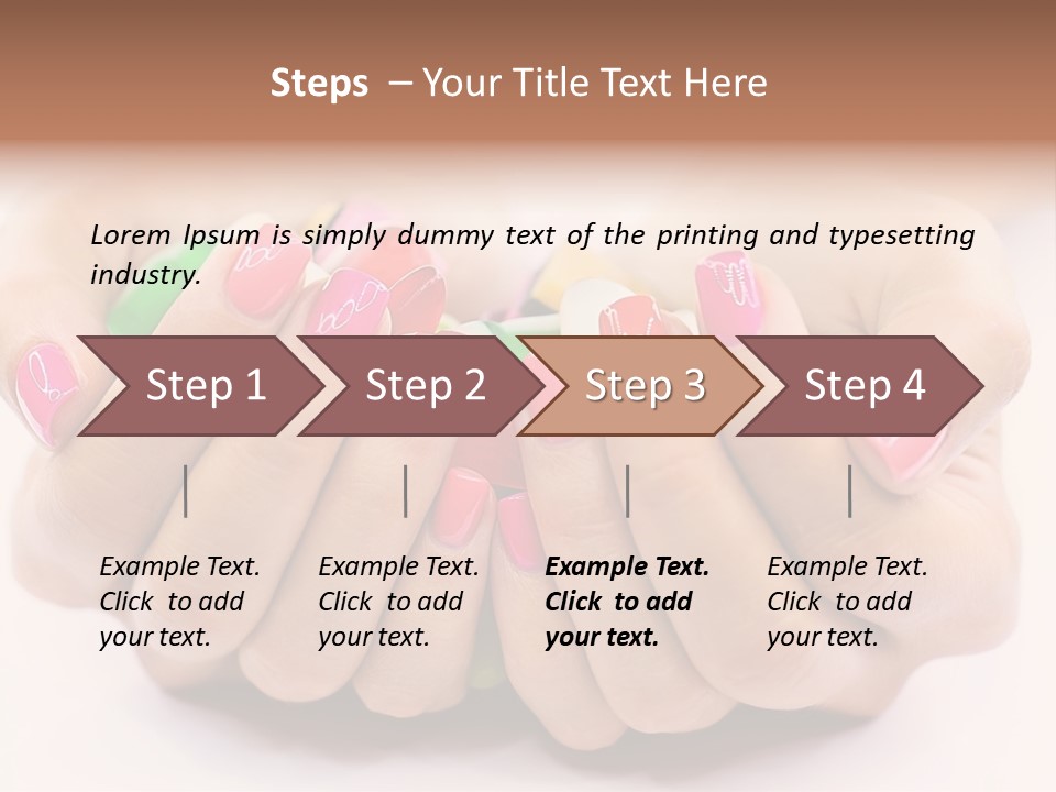 Female Nails PowerPoint Template
