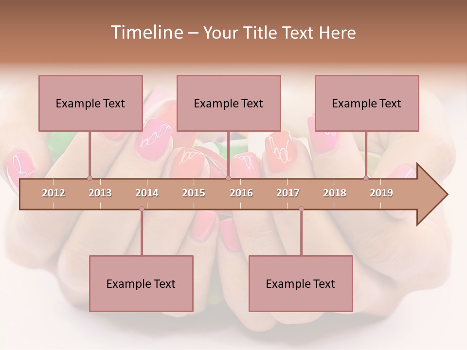 Female Nails PowerPoint Template