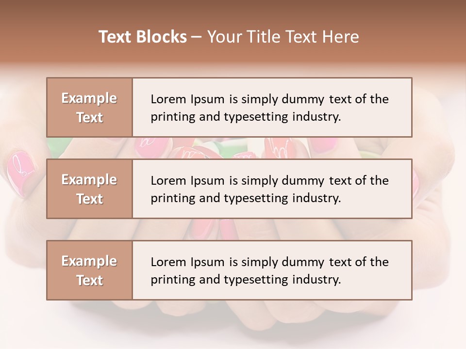 Female Nails PowerPoint Template