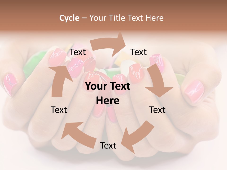 Female Nails PowerPoint Template