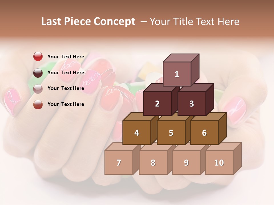 Female Nails PowerPoint Template