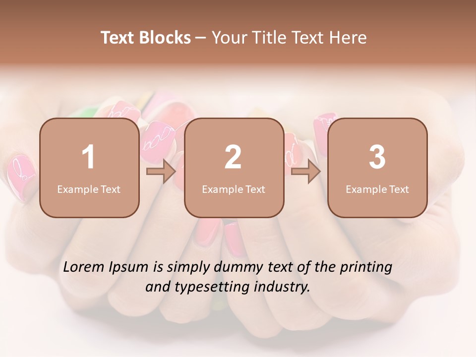 Female Nails PowerPoint Template