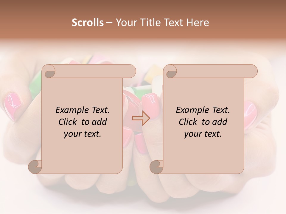 Female Nails PowerPoint Template