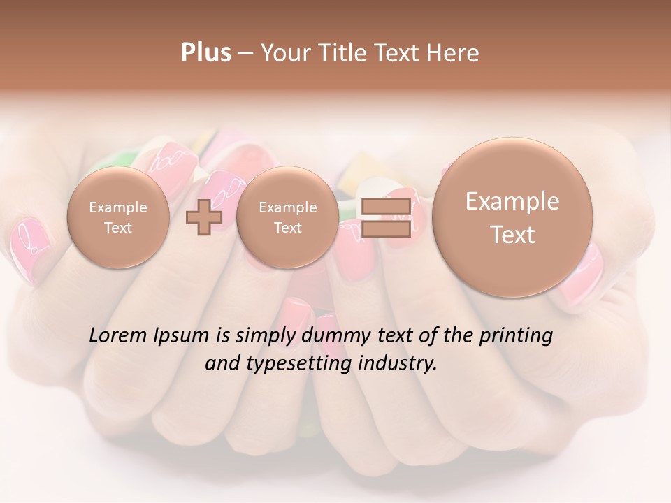 Female Nails PowerPoint Template
