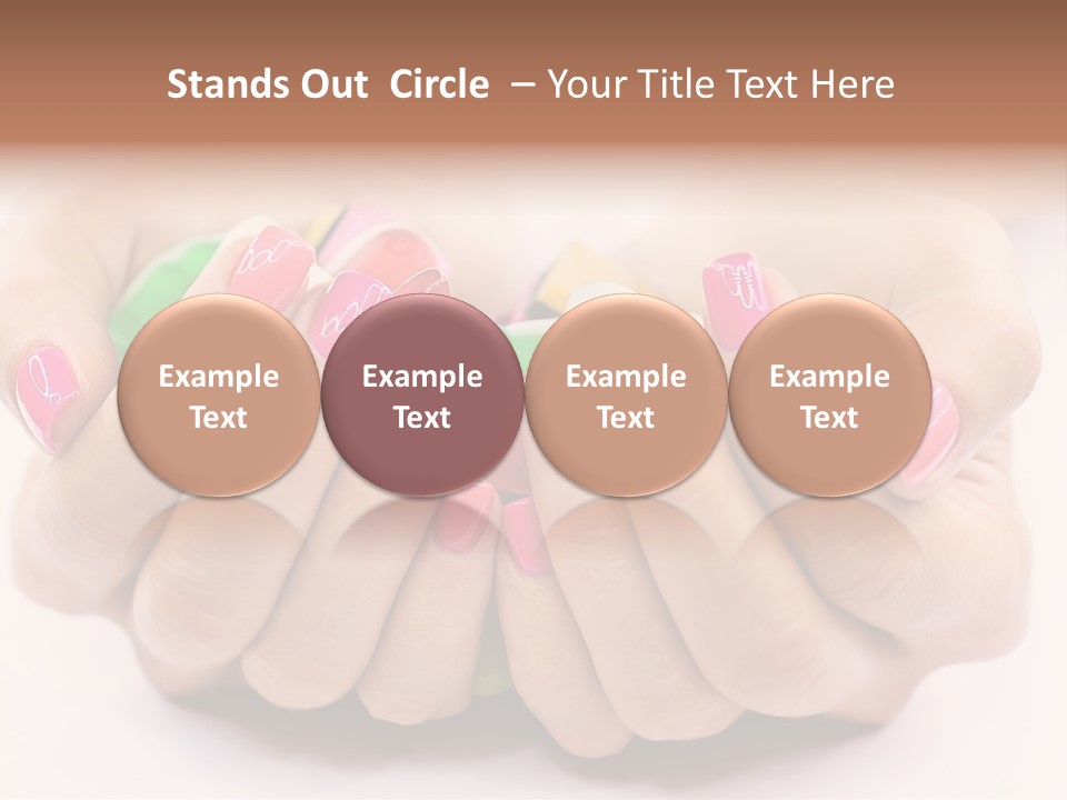 Female Nails PowerPoint Template