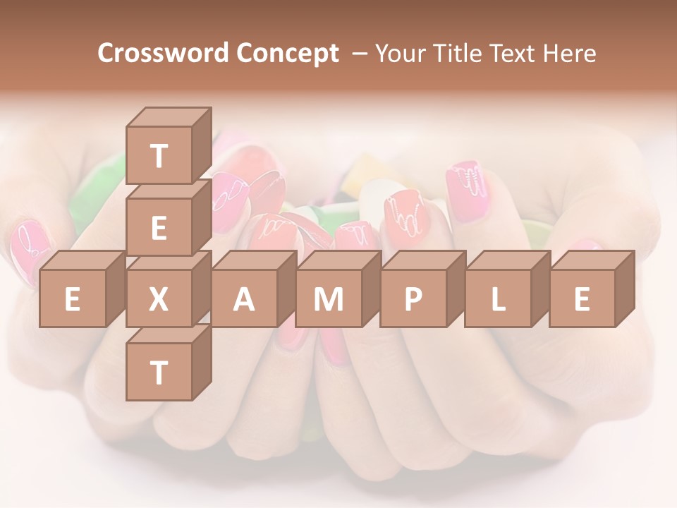 Female Nails PowerPoint Template