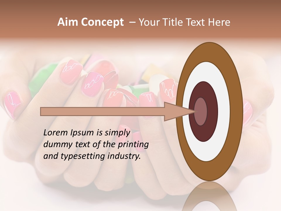 Female Nails PowerPoint Template