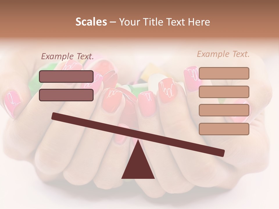 Female Nails PowerPoint Template