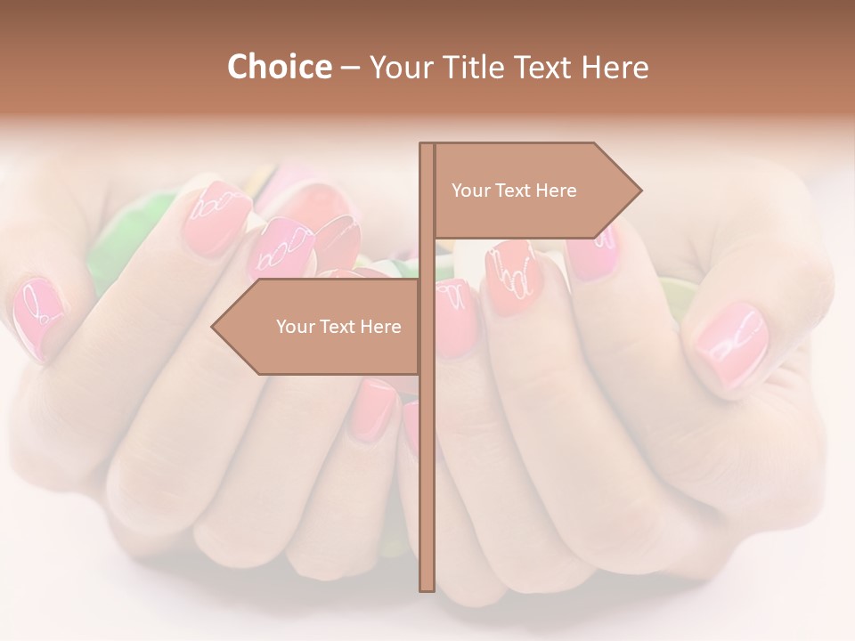 Female Nails PowerPoint Template