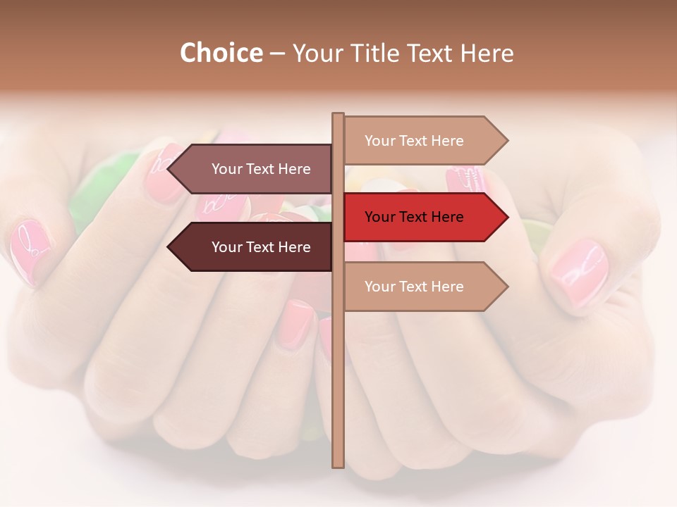 Female Nails PowerPoint Template