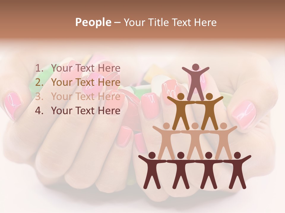 Female Nails PowerPoint Template