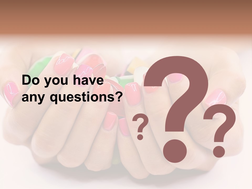 Female Nails PowerPoint Template