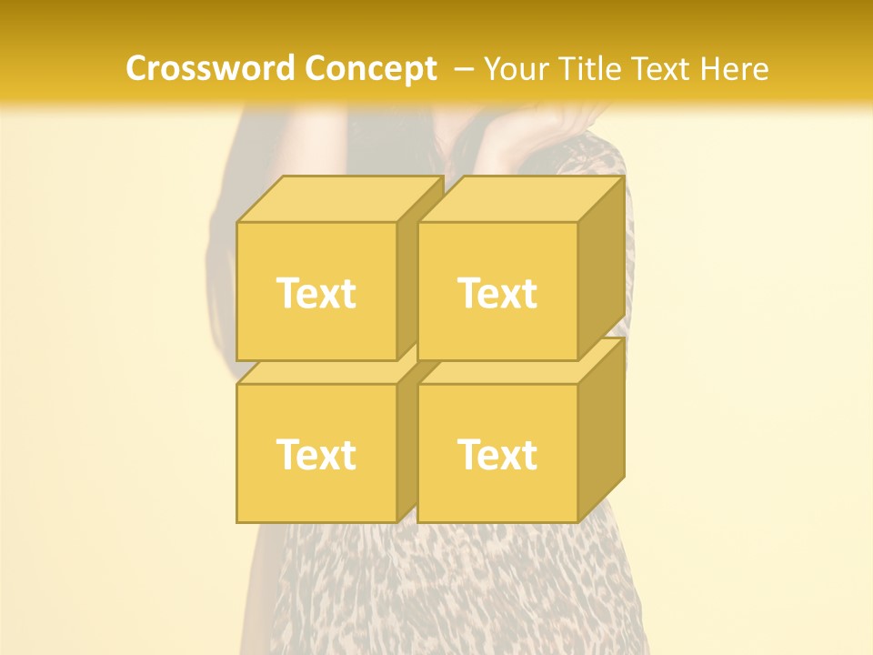 Girl With Hat PowerPoint Template