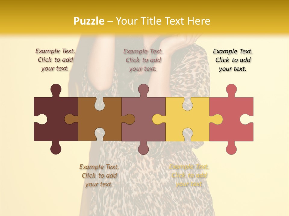 Girl With Hat PowerPoint Template