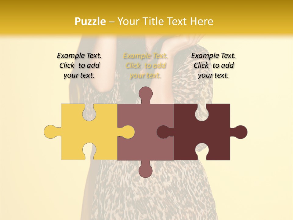 Girl With Hat PowerPoint Template