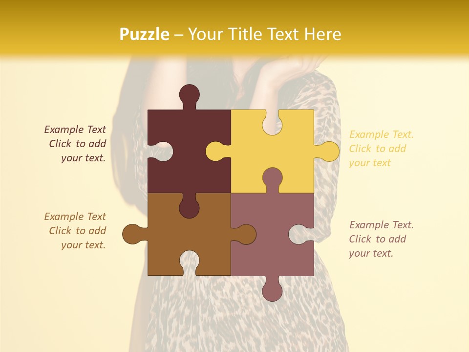 Girl With Hat PowerPoint Template