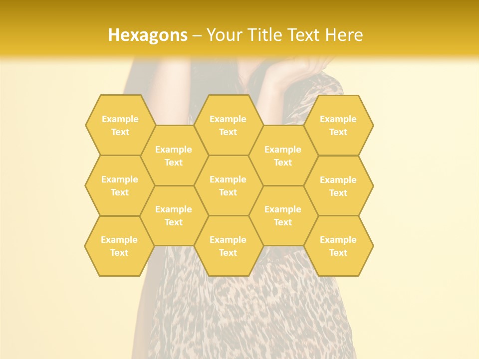 Girl With Hat PowerPoint Template