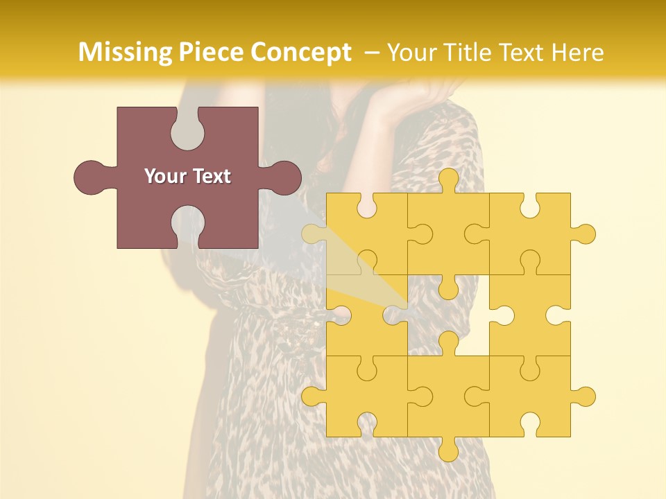 Girl With Hat PowerPoint Template