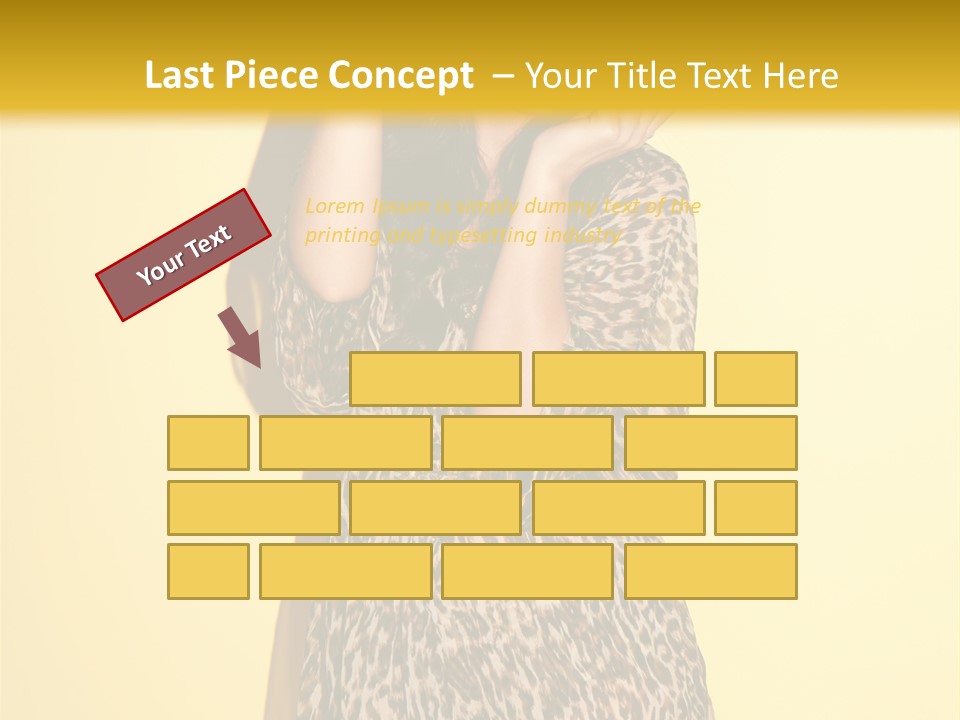 Girl With Hat PowerPoint Template