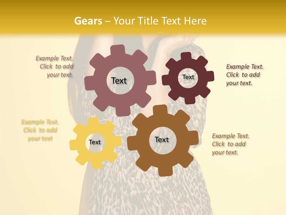 Girl With Hat PowerPoint Template