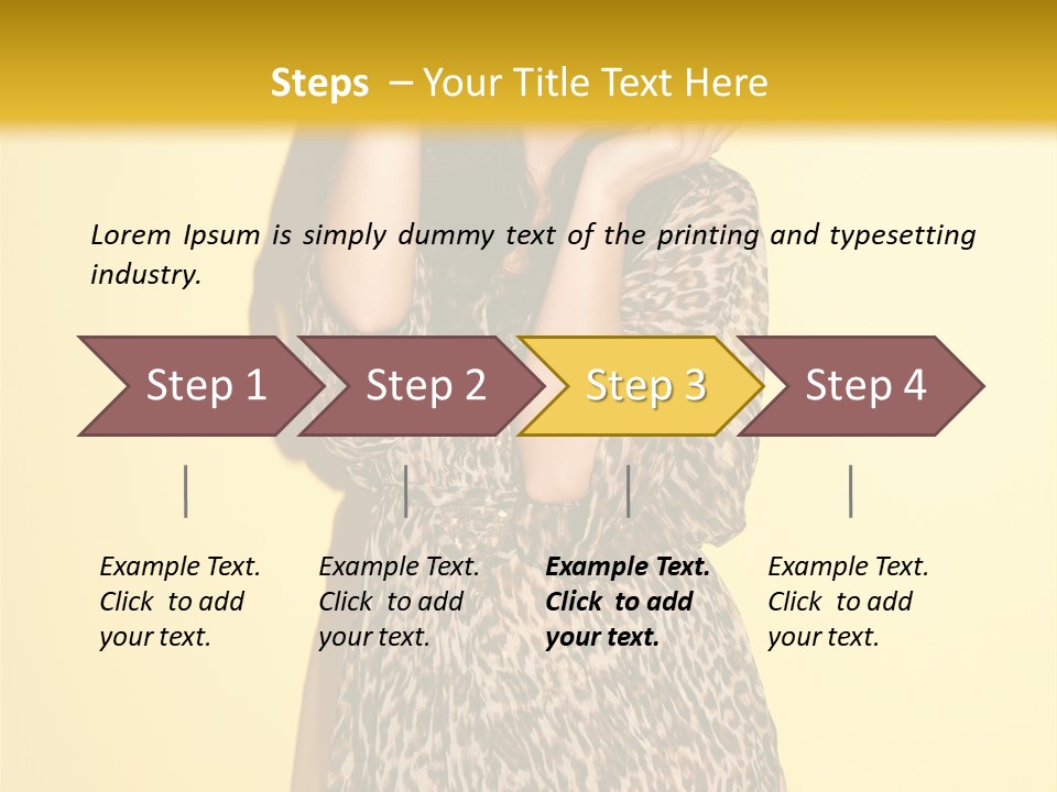 Girl With Hat PowerPoint Template