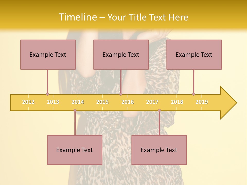 Girl With Hat PowerPoint Template