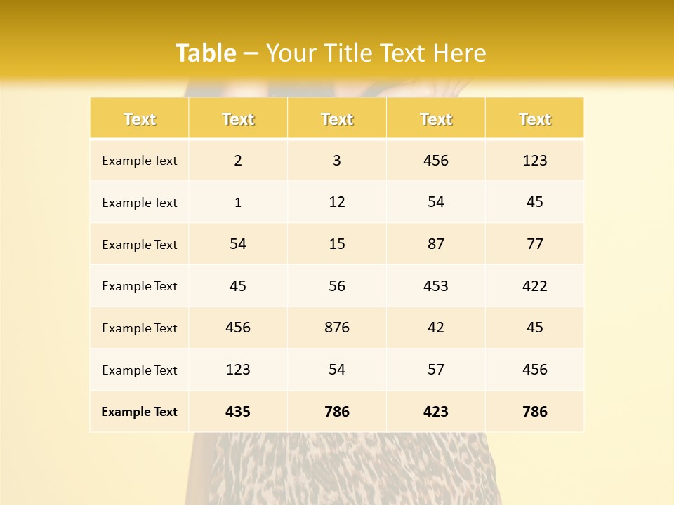 Girl With Hat PowerPoint Template