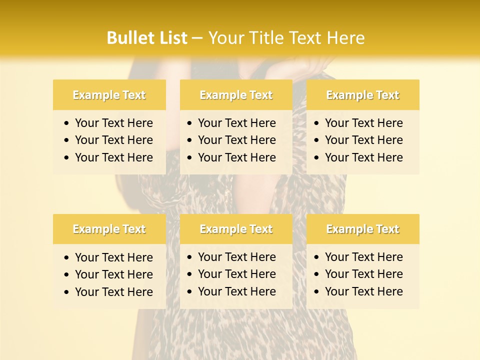 Girl With Hat PowerPoint Template